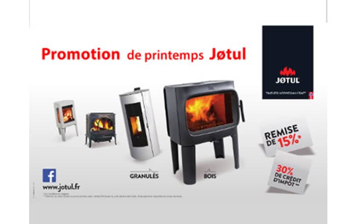 Promotion de Printemps Jotul du 2 au 16 mai